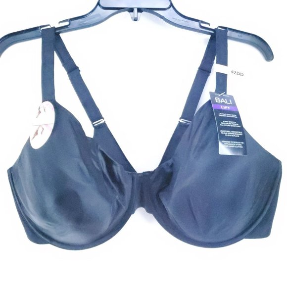 Bali Other - Bali Beauty Lift Bra Size 42DD Black Invisible Support Underwire